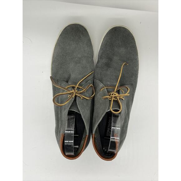 Mens Kenneth Cole Reaction MR62491SU Nine To Five SU Gray Suede Shoe Size 11.5 - Picture 4 of 9